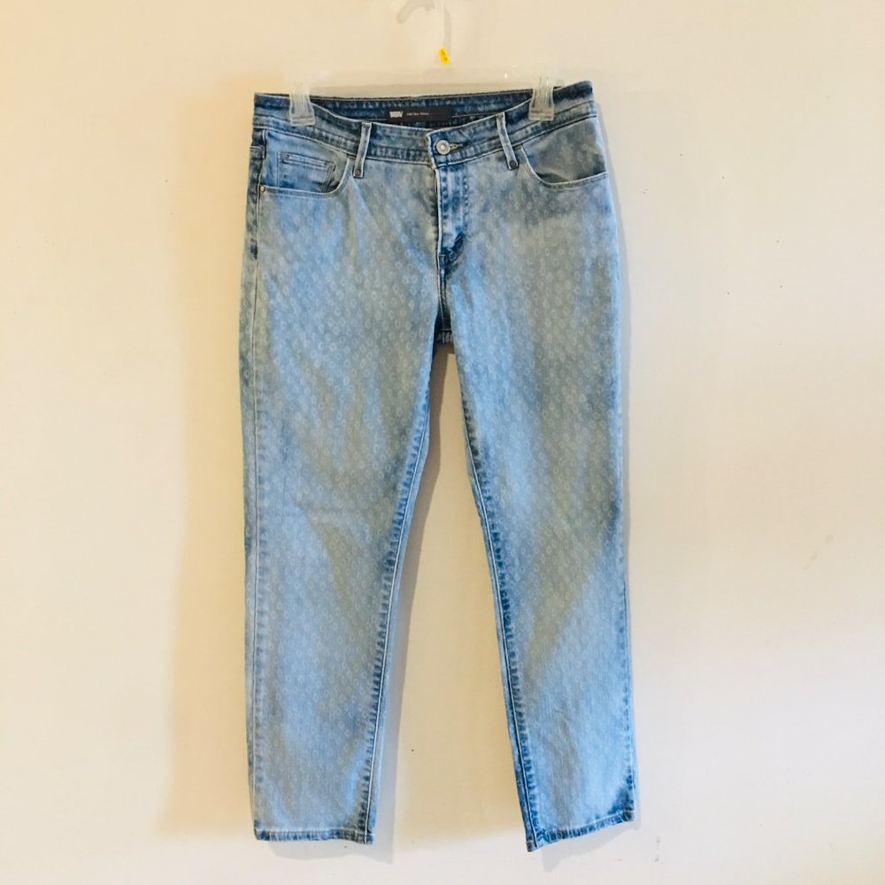 Levi's Mid Rise Skinny Diamond Printed Jeans Size 6 W28 - MAKE OFFER